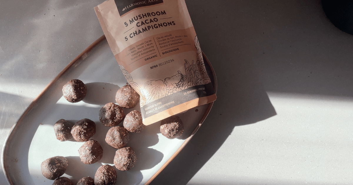 5 Mushroom Cacao Bliss Balls - Harmonic Arts
