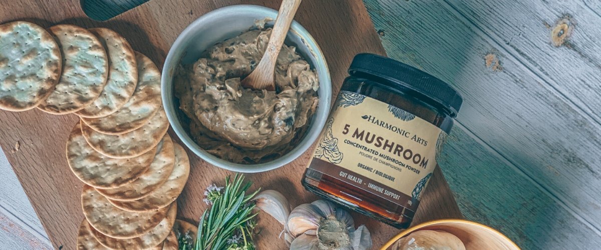 5 Mushroom & Garlic Pâté - Harmonic Arts