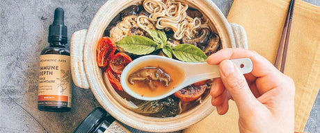 5 Mushroom Immunity Noodle Bowl - Harmonic Arts