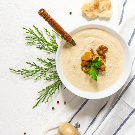 Vegan Cream of Mushroom Soup - Harmonic Arts