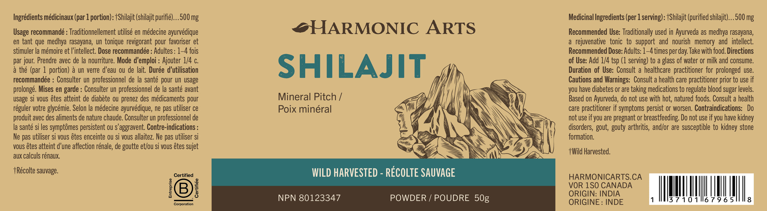 Shilajit - Récolté à l'état sauvage