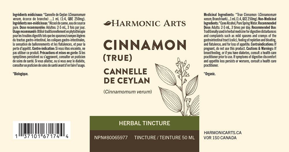 Cinnamon (True) Tincture - Harmonic Arts