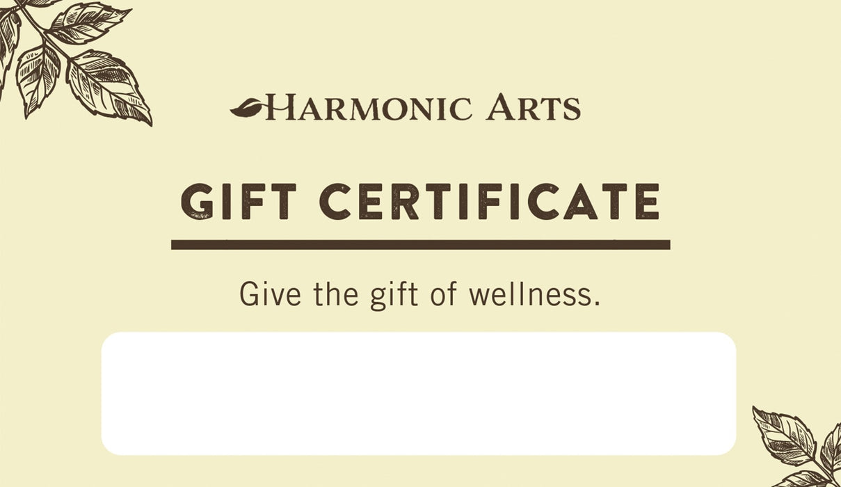 Harmonic Arts Gift Certificate - Harmonic Arts