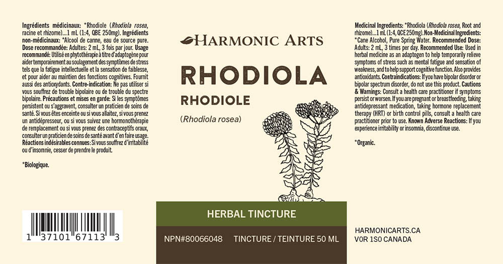 Rhodiola Root Tincture - Harmonic Arts